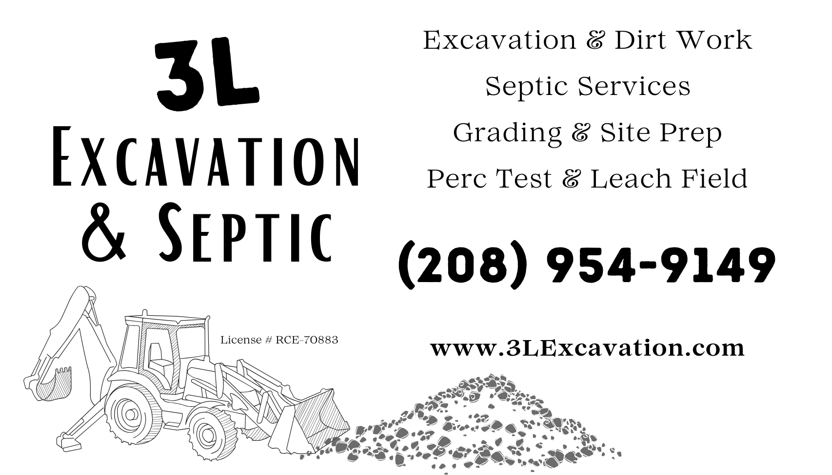 OUR SERVICES – 3L Excavation & Septic